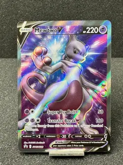 MEWTWO V SWSH229 Pokemon TCG Sword & Shield Black Star Promo NM - Image 1