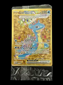 Pokemon SVPN Full Art Holo Lapras ex Terapagos ex Cinderace ex 3-Card Lot - Image 3