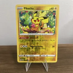 Pikachu REVERSE HOLO #52 - Pokemon Lost Origin - Image 1