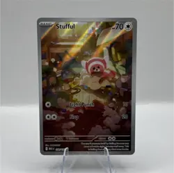 Pokemon Stufful 154/132 Me01: Mega Evolution Illustration Rare Holo 70 HP - Image 1