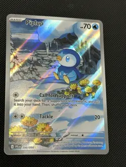 Pokemon TCG Piplup Illustration Rare Holo Me02 Phantasmal Flames 098/094 - Image 1