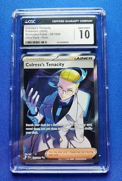Colress's Tenacity Ultra Rare 087/064 Pokemon Shrouded Fable English CGC 10 - Image 1