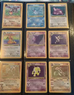 100% Complete Fossil Set 62/62 Original 1999 WOTC Pokemon Cards TCG NM LP - Image 1
