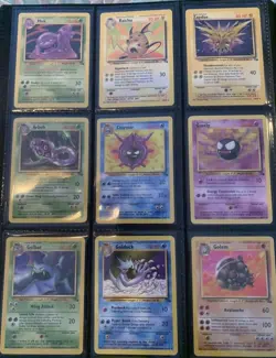 100% Complete Fossil Set 62/62 Original 1999 WOTC Pokemon Cards TCG NM LP - Image 4