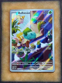 Pokemon Bulbasaur 143/142 Stellar Crown Illustration Rare Holo NM - Image 1