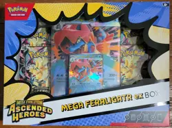 Pokemon TCG Mega Evolution Ascended Heroes Mega Feraligatr ex Box - Image 1