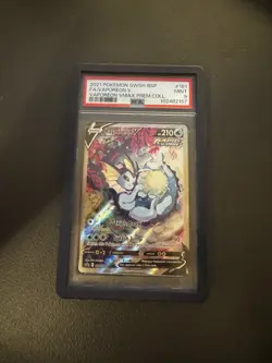 Vaporeon V 181 Vmax Premium Collection Swsh Black Star Promo Pokemon PSA 9 - Image 1