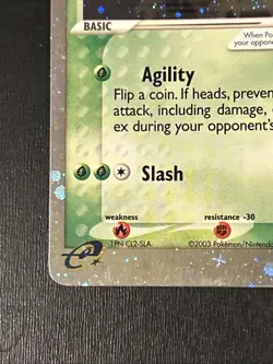 Scyther EX 102/109 Ruby and Sapphire Holo Pokemon LP - Image 3