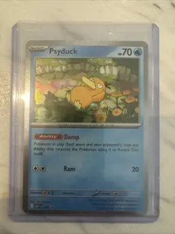 Pokemon TCG Mega Evolutions Psyduck 007 Golduck 008 Black Star Promo - Image 1