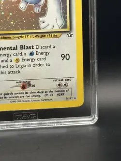 Lugia 9/111 Neo Genesis Holo - TAG 6 - Pokemon TCG - Image 4