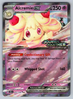 Alcremie ex (Journey Together Stamped) 075/159 Pokemon - Image 1