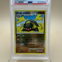 2009 Pokemon Platinum Rising Rivals Hippowdon Reverse Holo Foil #25 PSA 7 NM - Image 3