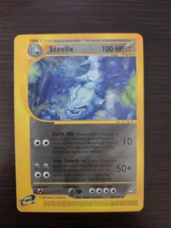 💥 Steelix 2002 Pokemon vintage 35/147 Aquapolis Rare E-Reader Non-Holo Foil NM - Image 1