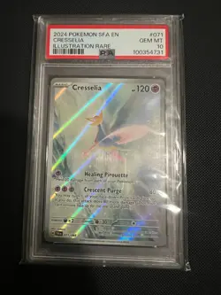 2024 Pokemon SFA EN Shrouded Fable 071/064 Cresselia Illustration Rare PSA 10 - Image 1