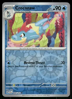 Croconaw 040/162 Common Reverse Holo NM Pokemon SV05: Temporal Forces - Image 1