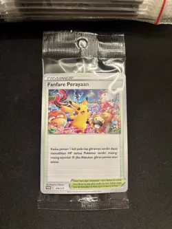 Pokemon Fanfare Perayaan Promo 374/S-P Pikachu Indonesia - SEALED - Image 1