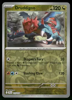 Druddigon 115/159 Common Reverse Holo Pokemon NM - Image 1