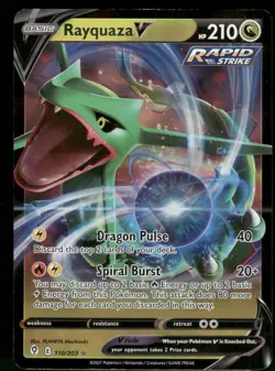 Rayquaza V 110/203 Ultra Rare Holo Pokemon NM - Image 1