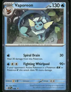 Vaporeon - (Cosmos Holo) 168 Promo Holo NM Pokemon SV: Scarlet & Violet Promo Ca - Image 1