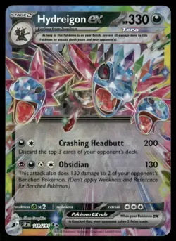 2024 Hydreigon ex 119/191 Double Rare Holo NM SV08: Surging Sparks Pokemon - Image 1