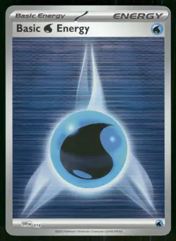 2023 Basic Water Energy - 019 Reverse Holo NM SVE: Scarlet & Violet Pokemon - Image 1