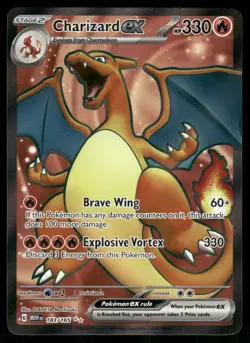 2023 Charizard ex 183/165 Ultra Rare Holo NM Pokemon SV: Scarlet & Violet 151 - Image 1