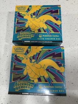 Ascended Heroes Pokemon Center Elite Trainer Box (ETB) Factory Sealed - Lot of 2 - Image 1