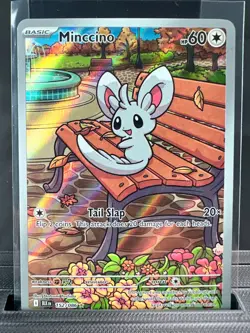Pokemon TCG Minccino 152/086 Sv: Black Bolt Holo - Image 1