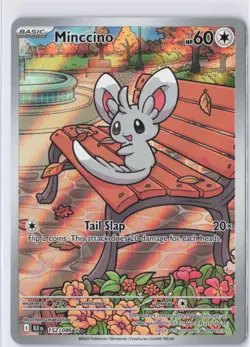 Pokemon TCG Minccino 152/086 Sv: Black Bolt Holo - Image 2