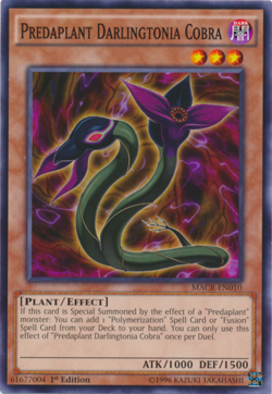 Predaplant Darlingtonia Cobra MACR-EN010 1st ED Yu-Gi-Oh! - Image 1