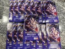 One Piece—THE AZURE SEA’S SEVEN Sleeved Booster Packs Sealed - Lot of 19 Packs - Image 1