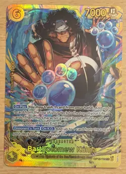 One Piece TCG Bartholomew Kuma SEC OP12-119 Legacy of the Master Foil English - Image 1