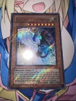 Yugioh Light and Darkness Dragon RP02 FOIL BLEED 2020 Date Reprint Mint - Image 1