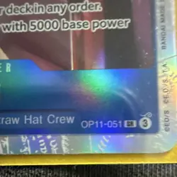 Bandai Sanji OP11-051 Super Rare Holo Character 7000 Power One Piece CCG EN - Image 3