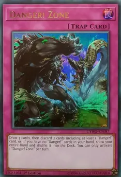 CYHO-EN087 Danger! Zone Ultra Rare Unlimited Edition Near Mint YuGiOh TCG - Image 1