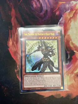 *** DARK MAGICIAN THE MAGICIAN OF BLACK MAGIC *** ULTRA RARE INFO-EN006 YUGIOH! - Image 1