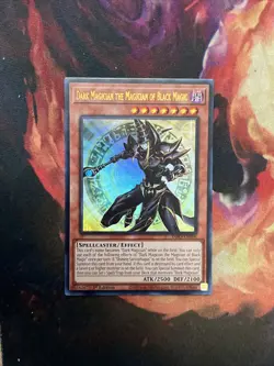 *** DARK MAGICIAN THE MAGICIAN OF BLACK MAGIC *** ULTRA RARE INFO-EN006 YUGIOH! - Image 2