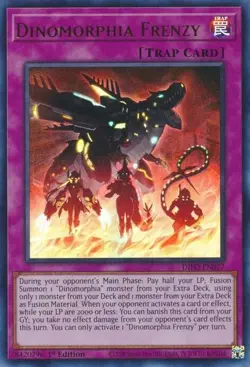 DIFO-EN077 Dinomorphia Frenzy Ultra Rare 1st Edition Near Mint YuGiOh TCG - Image 1