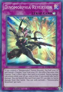 BACH-EN073 Dinomorphia Reversion 1st Edition Super Rare Near Mint YuGiOh TCG - Image 1