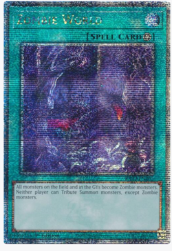 Yugioh! Zombie World RA03-EN205 Quarter Century Secret Rare 1st Ed NM QCR - Image 1