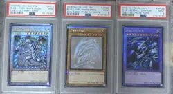 Yugioh Japanese PSA9 Blue-Eyes White Dragon 20th Ultimate Rare etc. set - Image 1