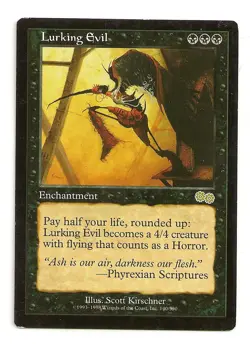 MTG 4X ** LURKING EVIL ** X4 Magic Urza's Saga - Image 1