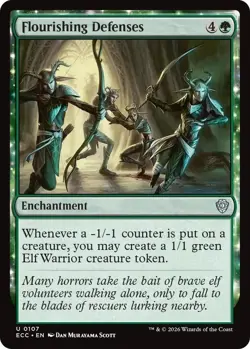 MTG Lorwyn Eclipsed Commander - Flourishing Defenses - Image 1