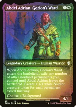 Abdel Adrian, Gorion's Ward (Foil Etched) - Commander Legends: Battle for Baldur - Image 1