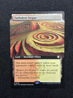 Turbulent Steppe (Extended Art) Commander: Secrets of Strixhaven Regular - Image 1