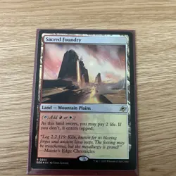 MTG Sacred Foundry Edge of Eternities Foil NM Mint - Image 1