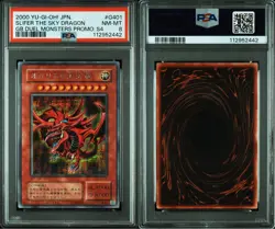 Yugioh Japanese PSA8 Slifer the Sky Dragon 2nd Generation Secret Rare Promo - Image 4
