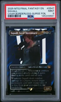 2025 MTG FINAL FANTASY #0547 SQUALL, SEED MERCENARY PSA 9 - Image 1