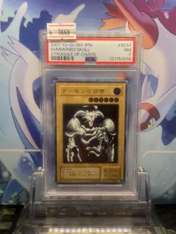 Yu-Gi-Oh! Yugioh Japanese PSA7 Summoned Skull Ultimate Rare SC51 3rd Generation - Image 1