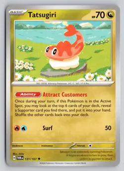 TATSUGIRI 131/167 UNCOMMON TWILIGHT MASQUERADE POKEMON NM - Image 1